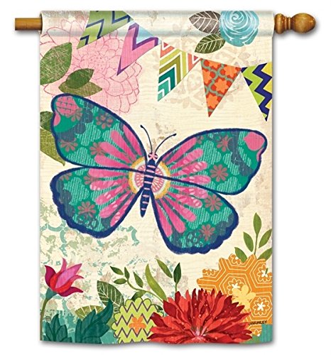 Capistrano Butterfly House Flag - 28" x 40" - BreezeArt - The Country Christmas Loft
