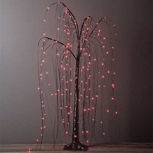 Black Willow Tree with Purple Lighting - 4 Foot - The Country Christmas Loft