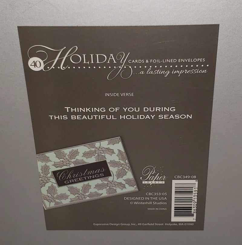 Holiday Luxury Favorites Value 40 Card Box - Christmas Greetings - The Country Christmas Loft