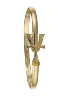 VT Hook Bracelet with Gold 'VT' - 4mm Band - 6.5 Inch - The Country Christmas Loft