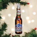 Holiday Coors Lite Bottle Ornament - The Country Christmas Loft