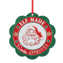 Santa Seal of Approval Ornament - Elf Made, Santa Approved - The Country Christmas Loft