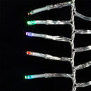 16' 480-Light Twinkle 3MM LED Color Changing Cluster Garland With Clear Wire