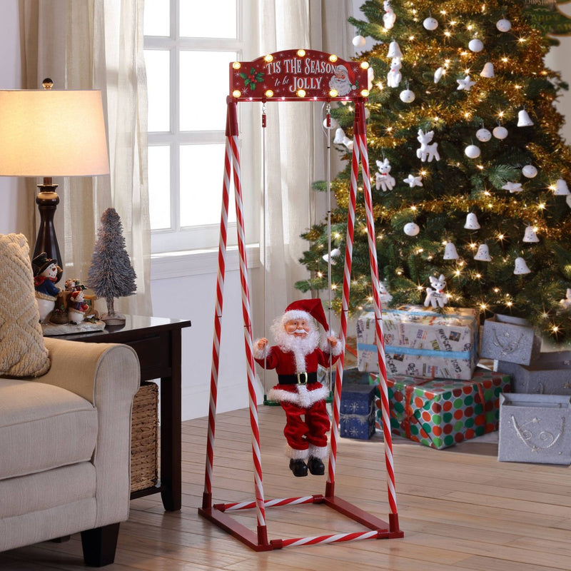 Swinging Santa - The Country Christmas Loft