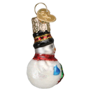 Gumdrop Mini Snowman Glass Ornament - The Country Christmas Loft