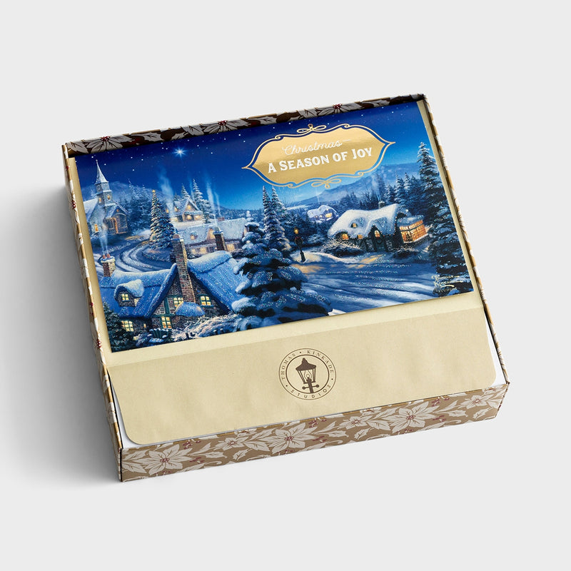 Thomas Kinkade - A Season of Joy - 18 Christmas Boxed Cards - The Country Christmas Loft
