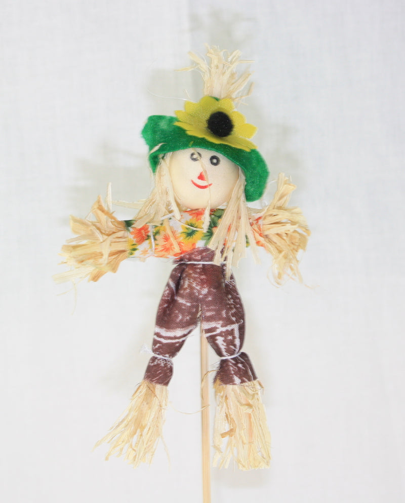 Mini Scarecrow stake - Dark Green - The Country Christmas Loft