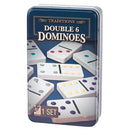 Double Six Dominos - Tin Box - The Country Christmas Loft