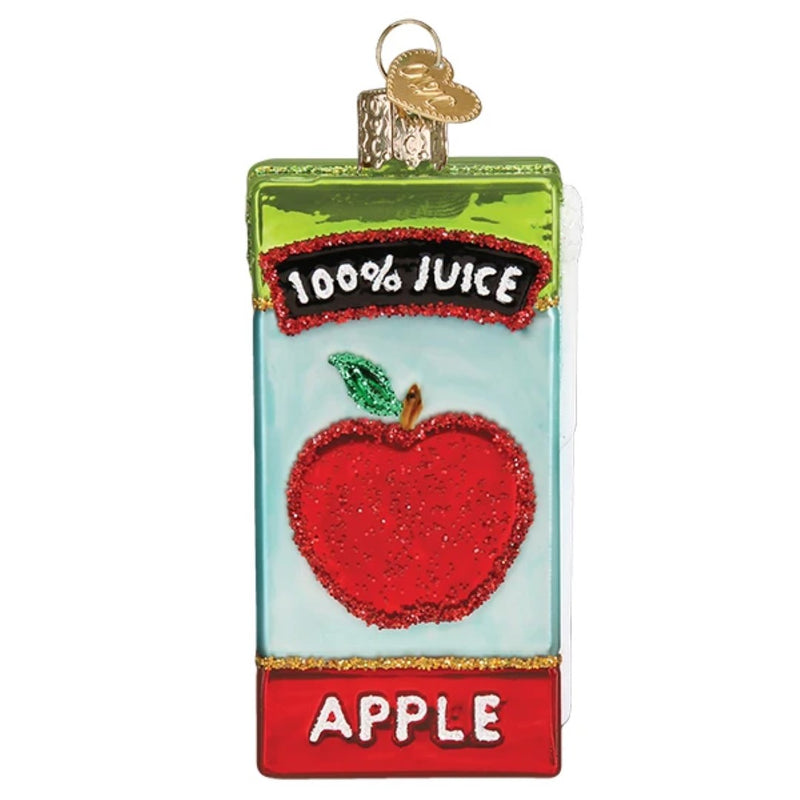 Apple Juice Box Ornament - The Country Christmas Loft