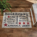 Stars And Stripes Print Rug - 2' x 3' - The Country Christmas Loft