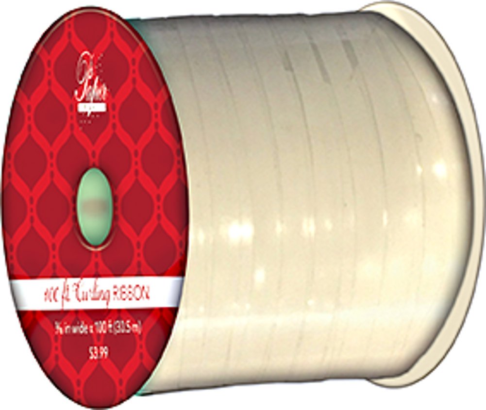 Metallic Style Curling Ribbon -3/16 inch X 100 Feet - Matte White – The ...
