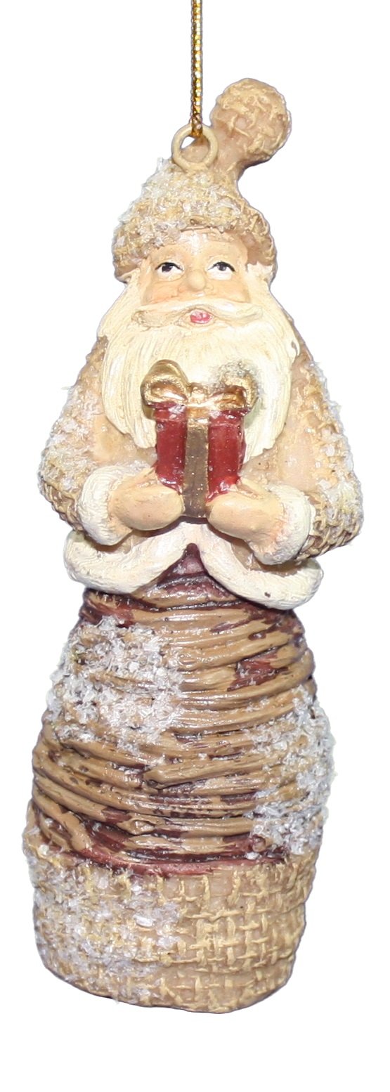 Resin Woodland Santa - Present - The Country Christmas Loft