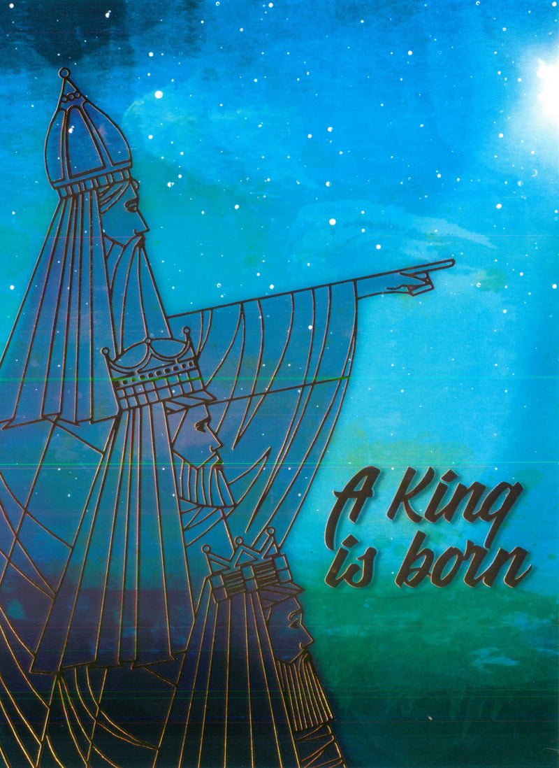 Religious Christmas 16 Card Set -  A King is Born - The Country Christmas Loft