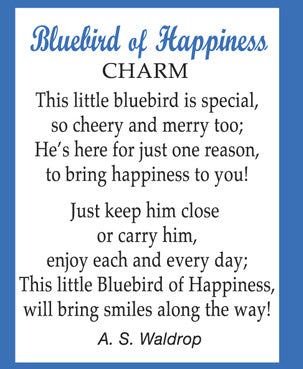 Bluebird of Happiness Charm - The Country Christmas Loft