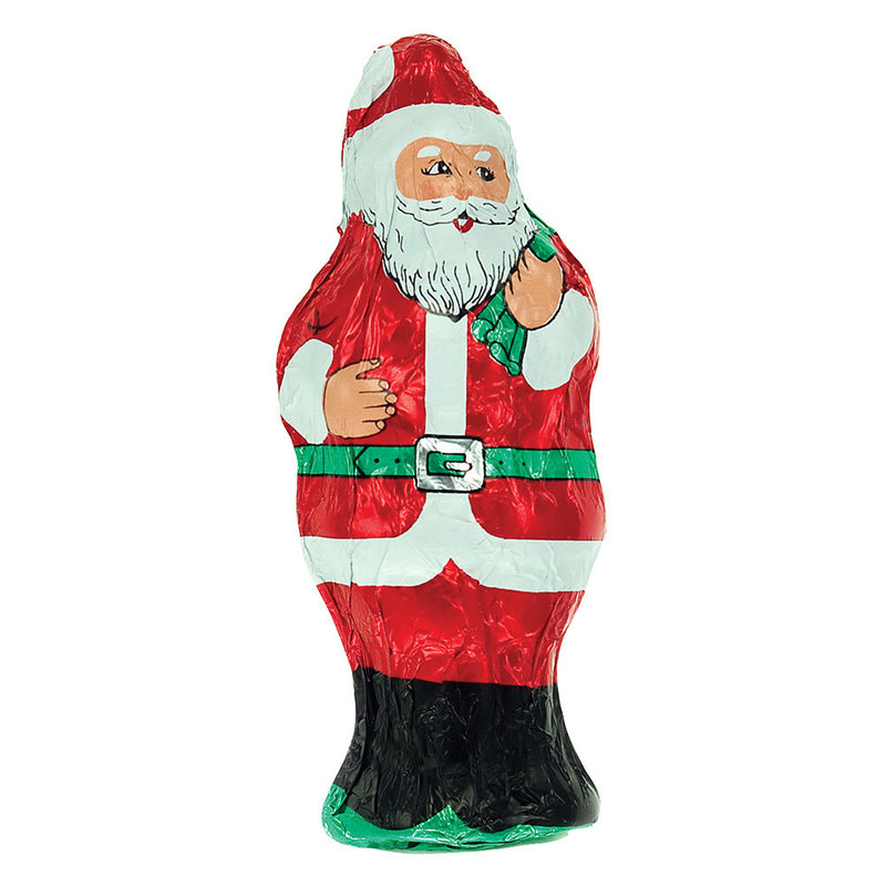 Hollow Foil Wrapped Santa - - The Country Christmas Loft