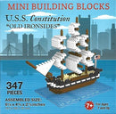 USS Constitution Mini Building Blocks - The Country Christmas Loft