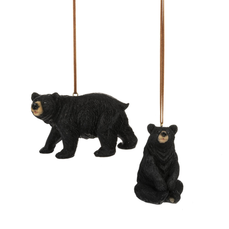 Black Bear Ornament -  Walking - The Country Christmas Loft