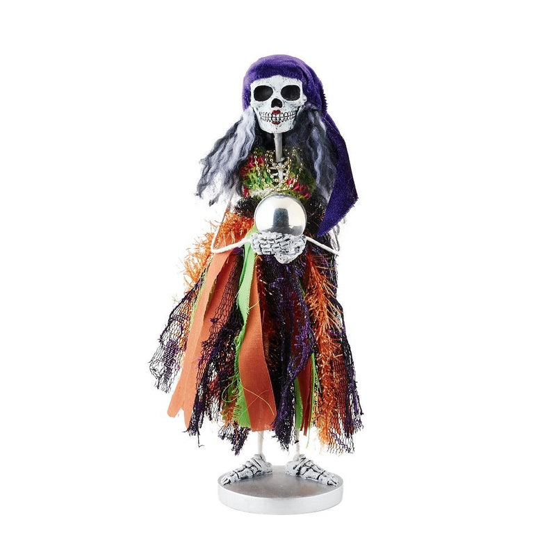 Department 56 Halloween Skeletons Fortune Teller Figurine, 12 inch