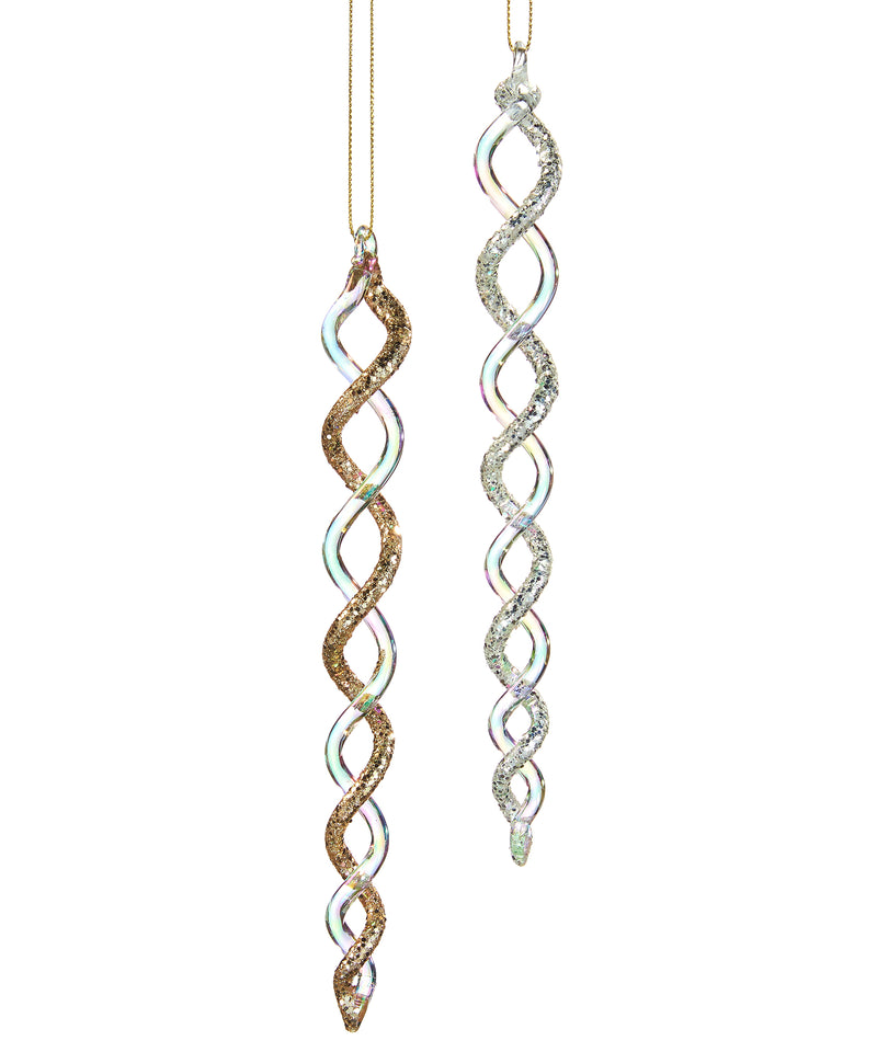 Glass Icicle Ornament - - The Country Christmas Loft