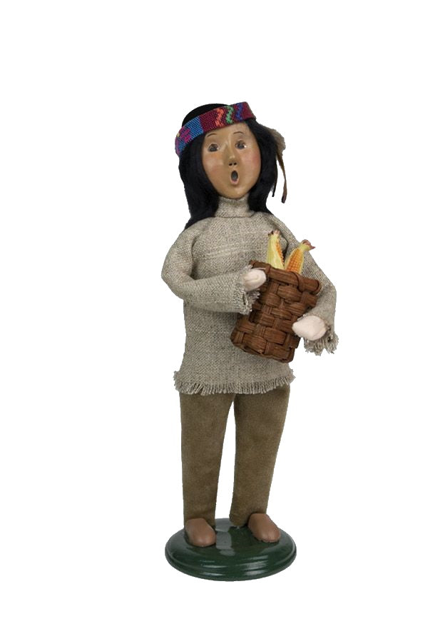 Byers' Choice Thanksgiving Family - Native American Boy - The Country Christmas Loft