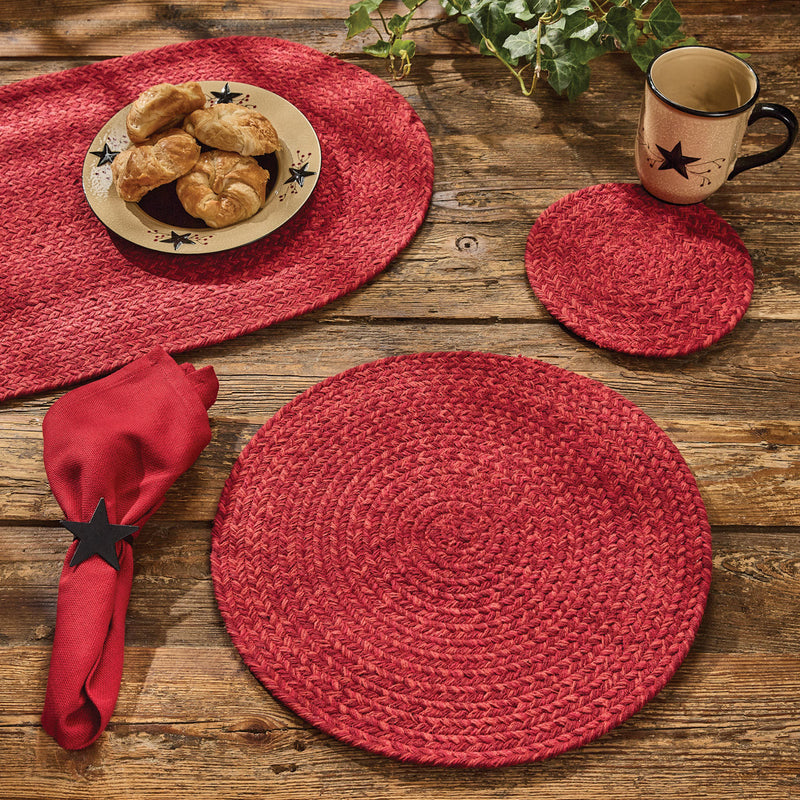 Spice Bin Braided Placemat - Paprika