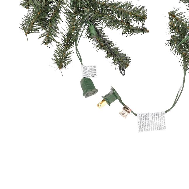 Pre-lit 9-ft Ellston Pine Garland with White Incandescent Lights - The Country Christmas Loft