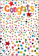 Congratulations Card - Colorful Confetti - The Country Christmas Loft