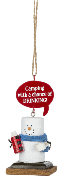 S'mores Camp Beverage Ornament - Chance of Drinking - The Country Christmas Loft
