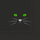 Black Cat Face Cocktail Napkin - The Country Christmas Loft