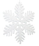 Glitter Snowflake 11 Inch Ornament - Full Sparkle - Solid