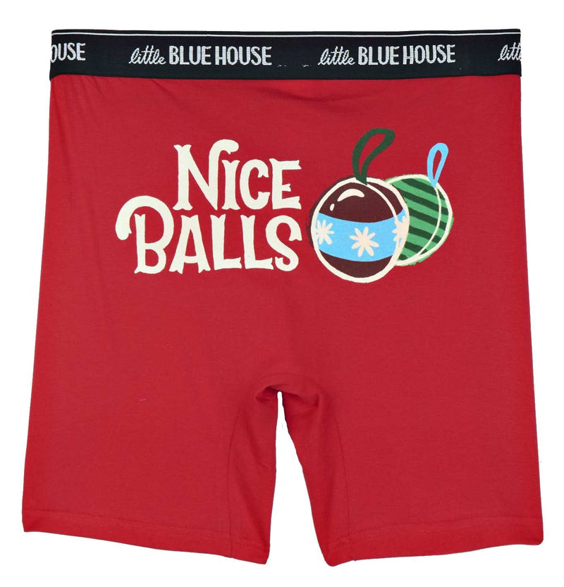 Men's Boxers - Nice Balls (Ornaments) - - The Country Christmas Loft