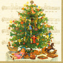 O Tannenbaum Cream Cocktail Napkin - The Country Christmas Loft