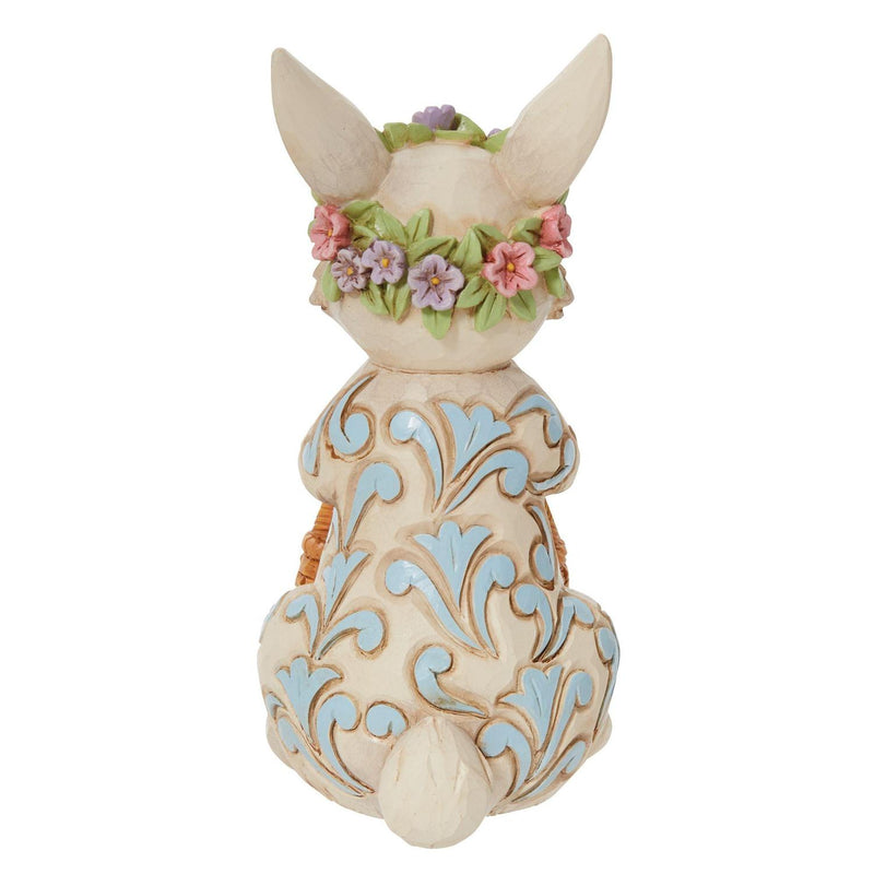 Pint Bunny with Floral Crown Figurine - The Country Christmas Loft