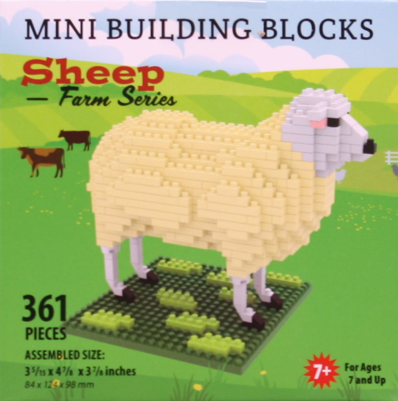 Mini Building Blocks - Farm Series - Sheep - The Country Christmas Loft