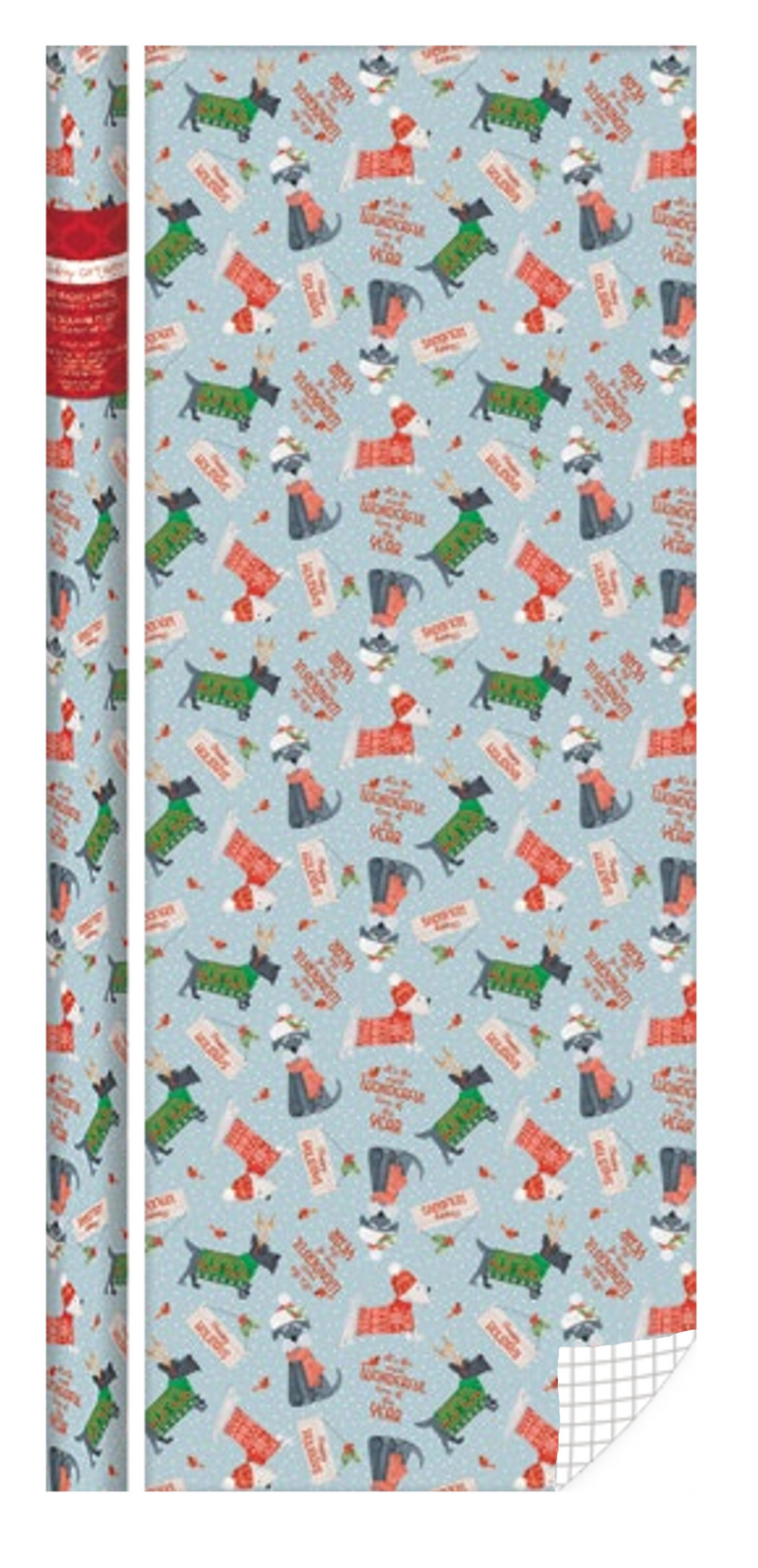 Love of Pets Roll Wrap - 30" x 168" - Canine Couture - The Country Christmas Loft