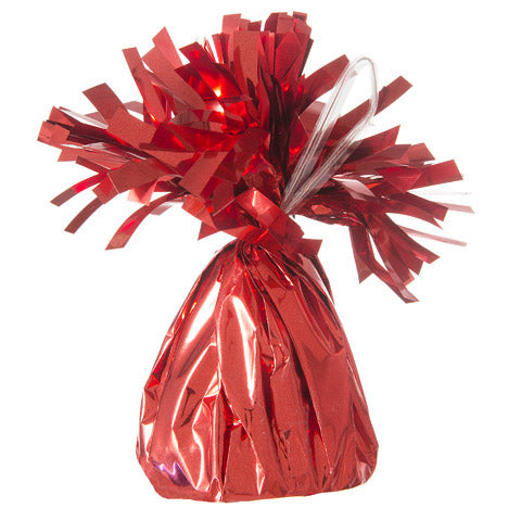 Foil Helium Balloon Weight - Red - The Country Christmas Loft