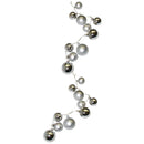 Lighted Ornament Strung 58" Garland - Silver - The Country Christmas Loft