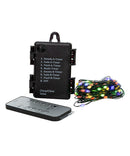 100-Light Battery-Operated Dual Color (Warm White and Multicolored) LED Green Wire Light Set - The Country Christmas Loft