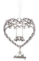 25th Anniversary Ornament - Silver