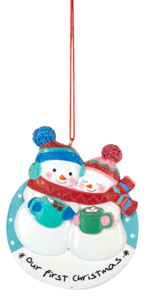 Snowman Ornament - Our First Christmas - The Country Christmas Loft