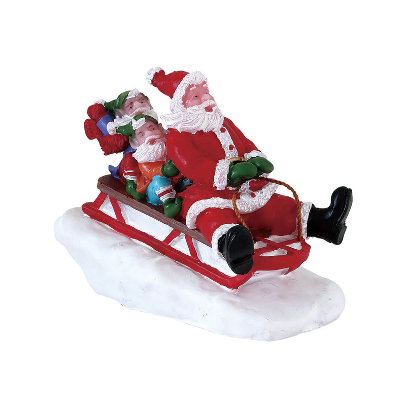 Sledding with Santa - The Country Christmas Loft