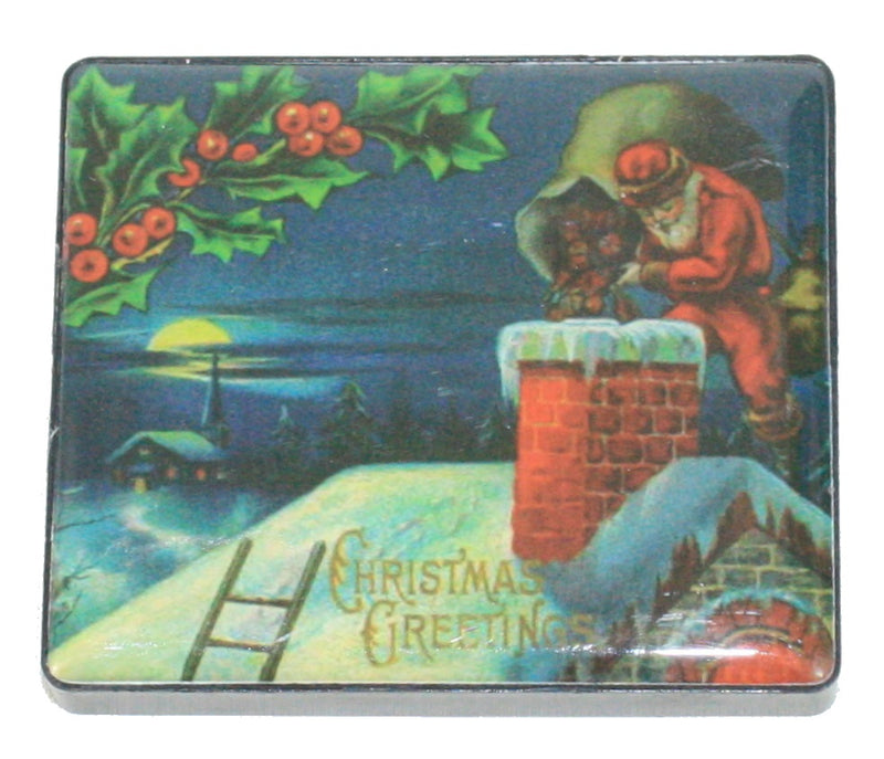 LED Christmas Magnet - Santa at the Chimney