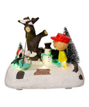 Peanuts Battery Operated Snoopy Swing Musical Table Piece - The Country Christmas Loft