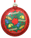 Boy Scout Round Disc Ornament - Wreath - The Country Christmas Loft