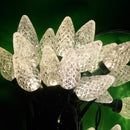 Hbl 35 C9 Faceted W/ Remote - Blue&White - The Country Christmas Loft