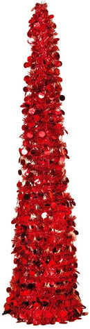 Pop Up 5 Foot Tinsel Tree - - The Country Christmas Loft