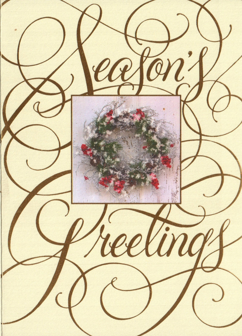 Seasons Greetings Christmas Card - The Country Christmas Loft