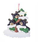 Bear Family on Tree Ornament - Family of 3 - The Country Christmas Loft