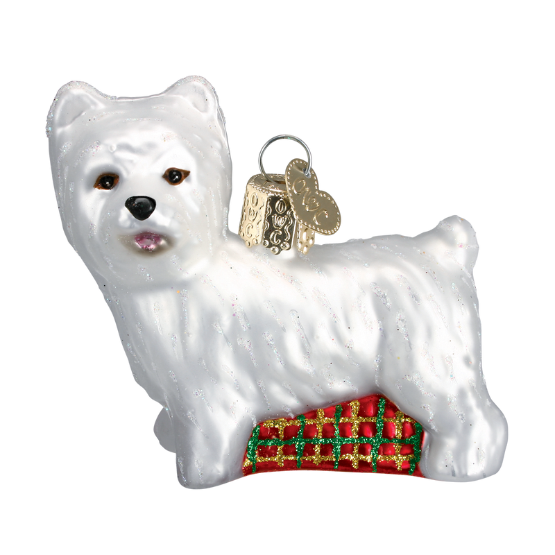 Old World Christmas Westie Glass Blown Ornament - The Country Christmas Loft