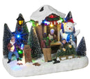 9 Inch Lighted Village Tree Shop - - The Country Christmas Loft